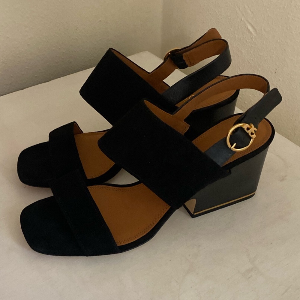 NWT Tory Burch Selby Block Heel Sandals